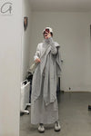 Daniel Andresen Knit Skirt Collection Handmade in Belgium DA-CARDINAL-HUI 1 Virgin wool Grey PDA7